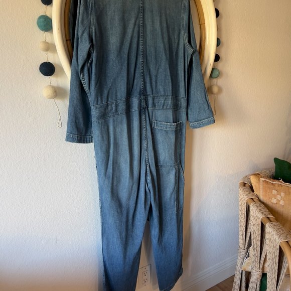 AMO Denim Tie Waist Jumpsuit Romper Size Small, Worn twice - Picture 6 of 9